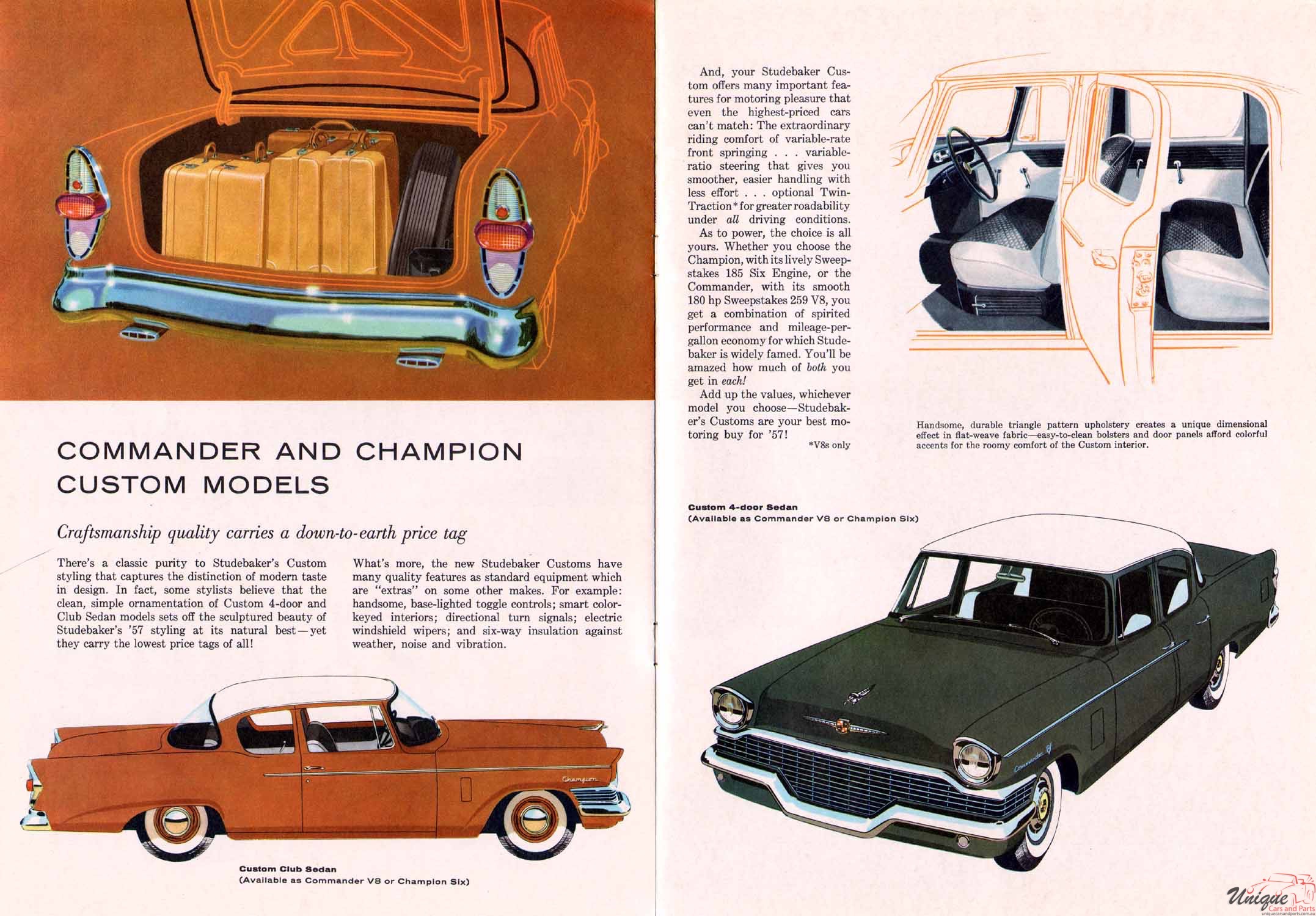 1957 Studebaker Sedans Brochure Page 1